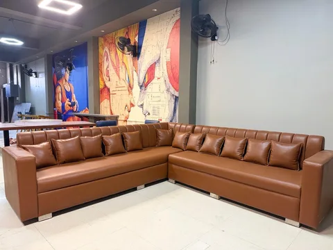 Corner lounge seating inside Legends Arena